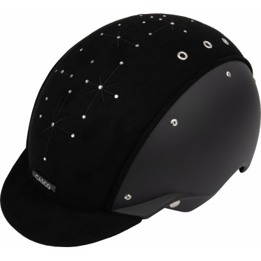 Casco Casco Apart Iconico Brillante nero cristalli medi
