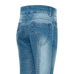 Leggings da equitazione Imperial Riding Donny bambino Denim blu chiaro