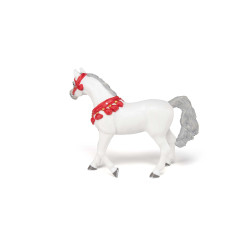 Cavallo Arabo bianco in tenuta da parata Papo Cavallo Arabo bianco in tenuta da parata Papo