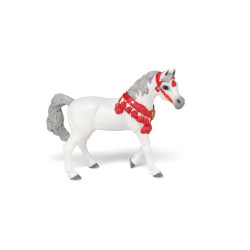 Cavallo Arabo bianco in tenuta da parata Papo Cavallo Arabo bianco in tenuta da parata Papo