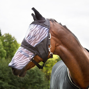 Maschera anti-mosche Zebra Horze Maschera anti-mosche Zebra Horze