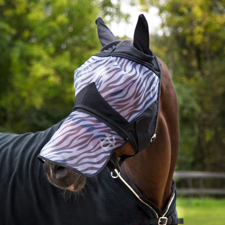Maschera anti-mosche Zebra Horze Maschera anti-mosche Zebra Horze