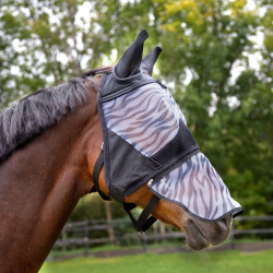 Maschera anti-mosche Zebra Horze Maschera anti-mosche Zebra Horze