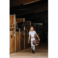 Polo Equithème Elodia Bianco Polo Equithème Elodia Bianco