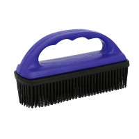 Spazzola in gomma Hippotonic per tappeti Blu / nero Spazzola in gomma Hippotonic per tappeti Blu / nero