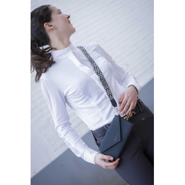 Pochette Pénélope New phone pocket traforata Marina Blu marino