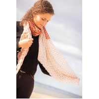 Stola Alix Pénélope Ecru / ruggine Bianco Stola Alix Pénélope Ecru / ruggine Bianco