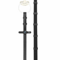 Redini strette Stübben con 9 fermagli e ganci Nero argento