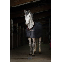 Coperta da scuderia Equithème Teddy foderata in pile sintetico Blu navy