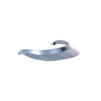 Visiera per casco da equitazione Naca Grigio grafite lucido / nero