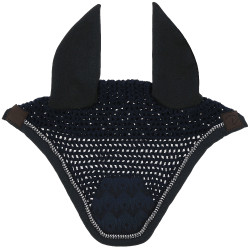 Cuffia anti-mosche Equithème Brocart Marina Blu marino Cuffia anti-mosche Equithème Brocart Marina Blu marino