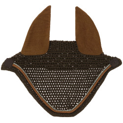 Cuffia antimosche Equithème Hexalight Marrone