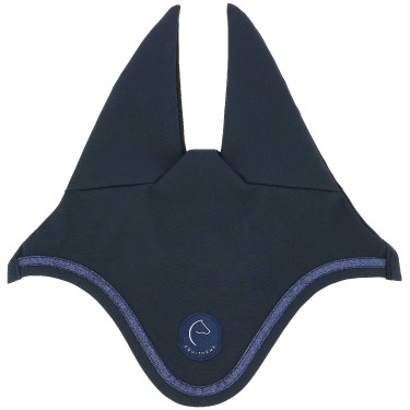 Cuffia antimosche Ti amo Equithème Origine Blu navy