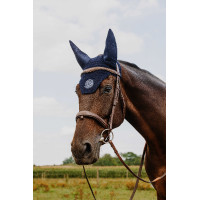 Cuffia anti-mosche Ti amo Equithème Compet Blu Cuffia anti-mosche Ti amo Equithème Compet Blu