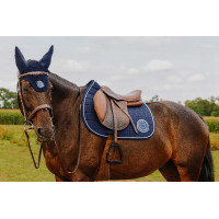 Cuffia anti-mosche Ti amo Equithème Compet Blu Cuffia anti-mosche Ti amo Equithème Compet Blu