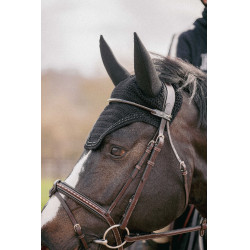 Cuffia per cavalli Pénélope Soundless Strass Nero