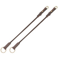 Montanti per redini in cuoio/corda Eric Thomas Pro Avana Marrone