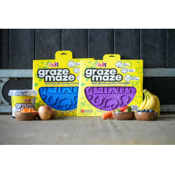 Tappetino da leccare Likit Graze Maze Blu