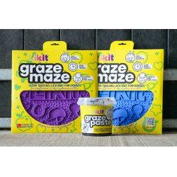 Tappetino da leccare Likit Graze Maze Blu