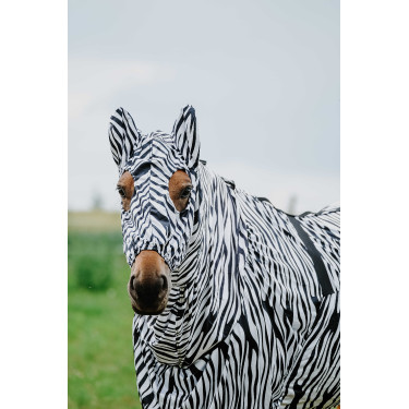 Cuffia anti-eczema Riding World Zebra nero / bianco Motivi