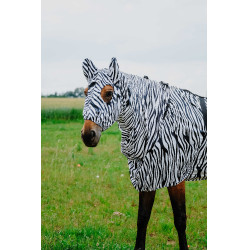Cuffia anti-eczema Riding World Zebra nero / bianco Motivi