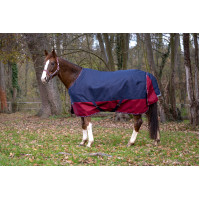Coperta Equithème Tyrex 1200 D Marino / bordeaux Blu