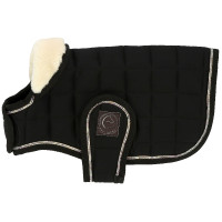 Coperta per cane Ti amo Equithème Nero Coperta per cane Ti amo Equithème Nero