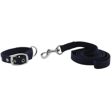 Collare e guinzaglio per cane Riding World Oscar Marina Blu marino