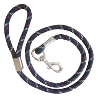 Lascia corda spessa per cane Blu navy / bordeaux / bianco