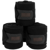 Fasce da polo Equithème in confezione da 4 Nero Fasce da polo Equithème in confezione da 4 Nero
