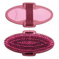 Spazzola morbida bicolore T de T Bordeaux / rosa Spazzola morbida bicolore T de T Bordeaux / rosa