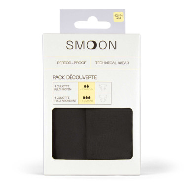 Confezione da 2 culotte Junior Smoon flusso medio e abbondante Confezione da 2 culotte Junior Smoon flusso medio e abbondante