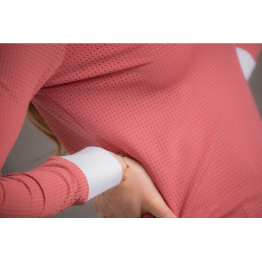 Polo da concorso Pénélope Florence a maniche lunghe Terracotta Arancione