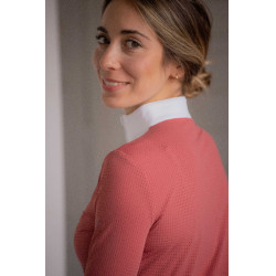 Polo da concorso Pénélope Florence a maniche lunghe Terracotta Arancione