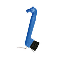 Netta zoccoli con spazzola, testa di cavallo Blu Netta zoccoli con spazzola, testa di cavallo Blu