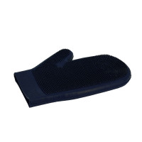 Guanto striglia a doppia faccia Blu navy Guanto striglia a doppia faccia Blu navy