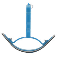 Coltello per calore curvo in PVC. Blu