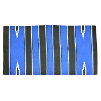 Westride Navajo Teppich Baumwolle/Acryl Nero / blu reale / bianco