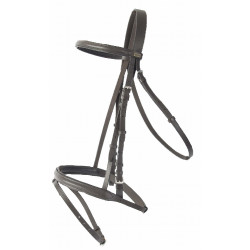 Bridon Sisley T con museruola combinata T di T Havana scuro Marrone Bridon Sisley T con museruola combinata T di T Havana scuro Marrone