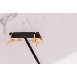 Orecchini a cerchio Pénélope Léonie Dorata Oro