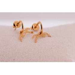 Orecchini a cerchio Pénélope Léonie Dorata Oro