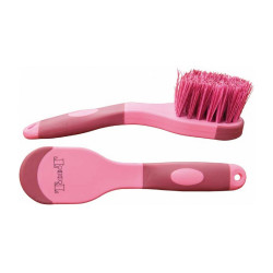 Spazzola per piedi bicolore T de T Bordeaux / rosa