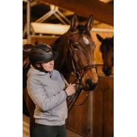 Casco Equithème Agris visiera larga Nero lamé Casco Equithème Agris visiera larga Nero lamé