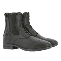 Stivali Equithème Zurich con zip e lacci Nero