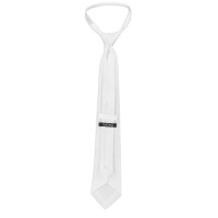 Cravatta Trevira Equithème a nido d'ape con elastico Bianco Cravatta Trevira Equithème a nido d'ape con elastico Bianco