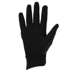 Guanti Equithème Soft in pelle Nero