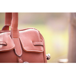 Borsa a mano Pénélope Maëlys PM Cognac Marrone Borsa a mano Pénélope Maëlys PM Cognac Marrone