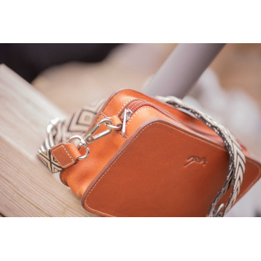 Borsa a tracolla Pénélope Lizzie Cognac Marrone