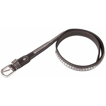Clincher-riem T de T Havana scuro / bianco Marrone