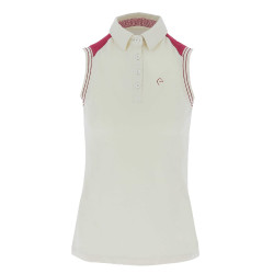 Polo piqué Equithème da donna senza maniche Polo piqué Equithème da donna senza maniche